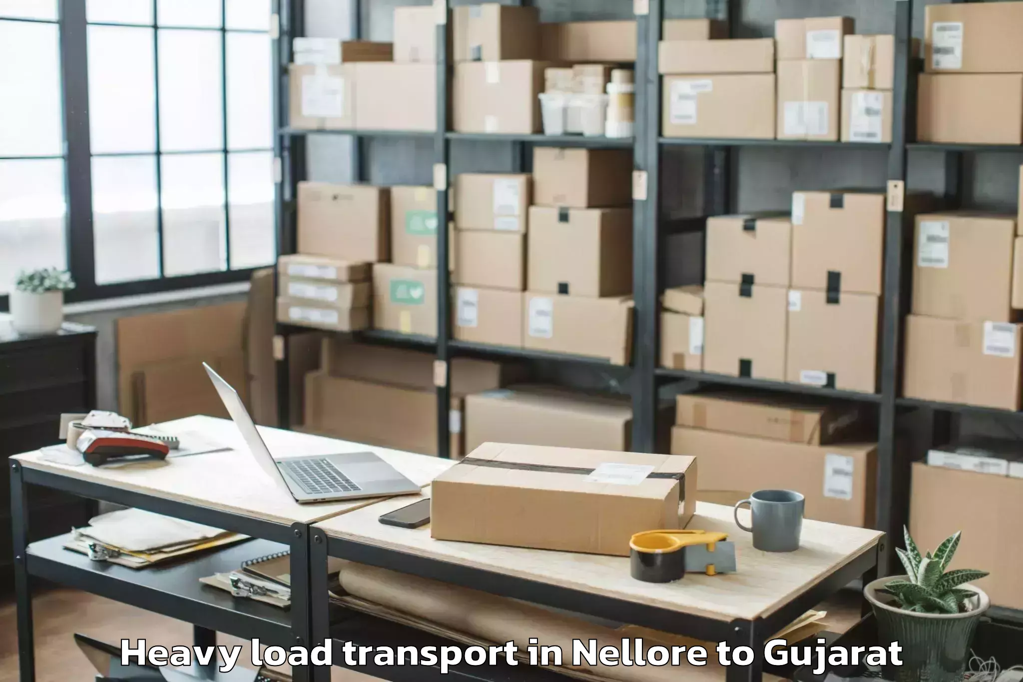 Hassle-Free Nellore to Jetpur Heavy Load Transport